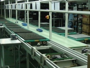 Double speed chain assembly line